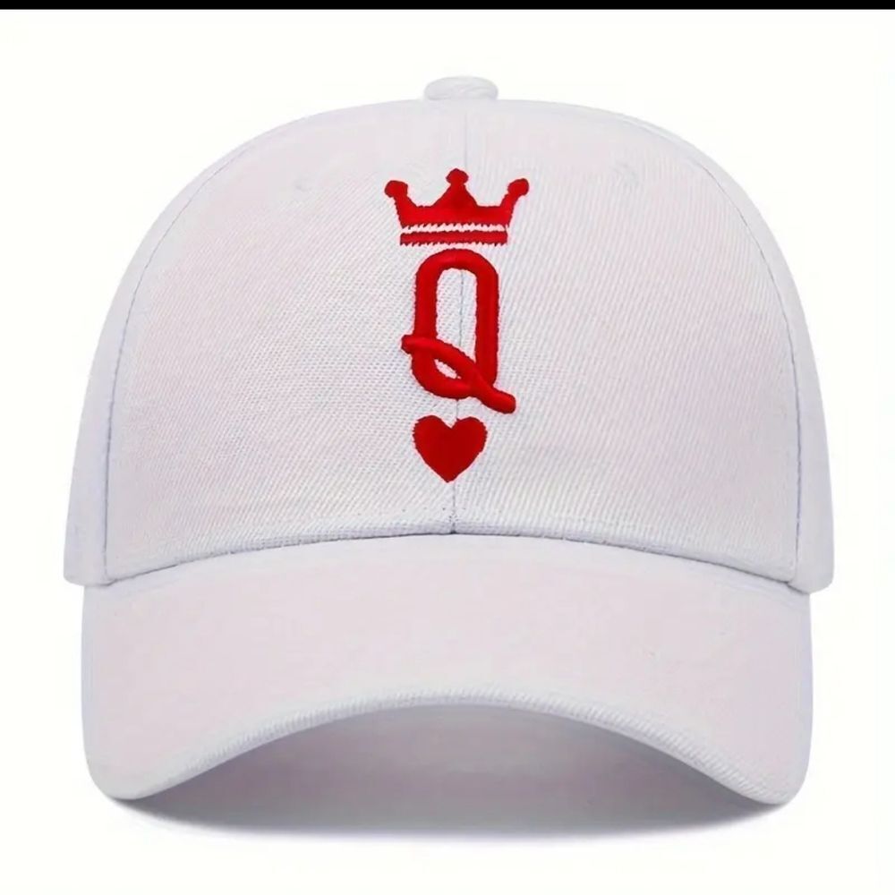 1pc Letter Crown Embroidery, Fashionable Women Adjustable Button Sun Protection